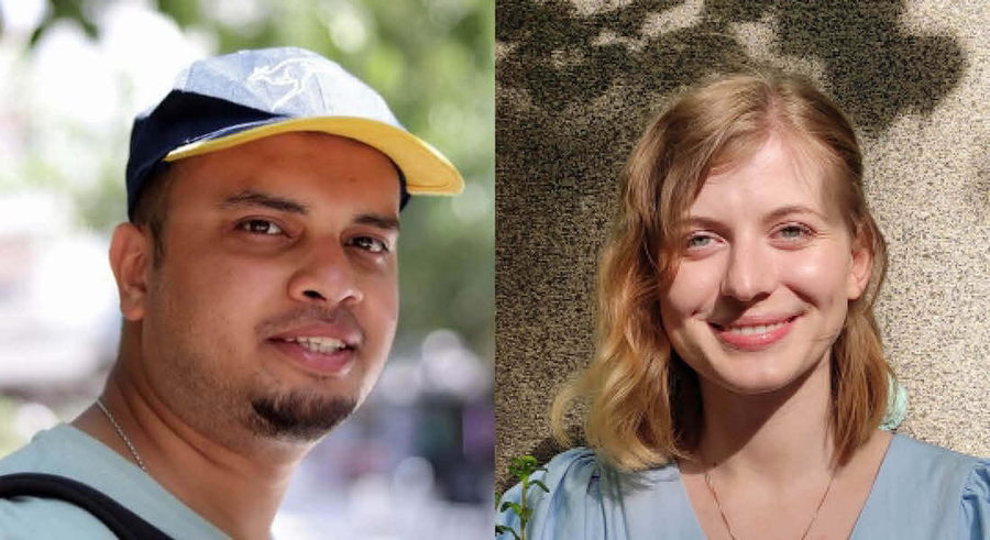 Prangshuman Das and Anna Lesniak, MSc graduates from Computer Science, University of Copenhagen